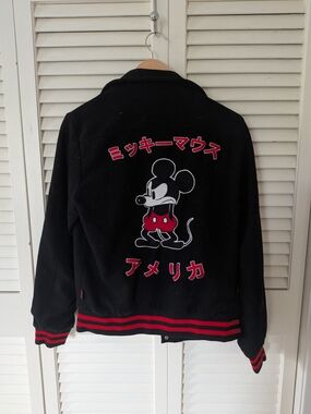 Forever 21 Black Jacket with Mickey Mouse